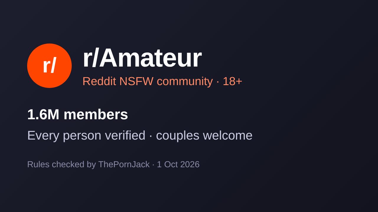 r/Amateur