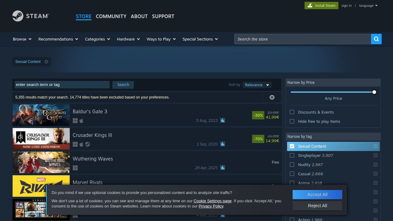 Steam 18+